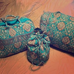 Vera Bradley Travel Bag Collection Totally Turq